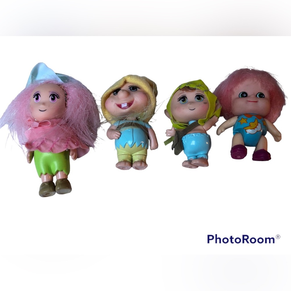Retired Barbie Fairytopia Elf Pixie Dolls Patter, Phred and Peeble elves Mattel